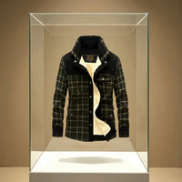 Thumbnail for Chaqueta con corderito a cuadros GOAT London