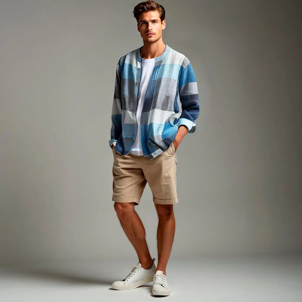 Camisa 100% Lino a Cuadros GOAT London