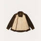 Chaqueta con corderito a cuadros Dark brown