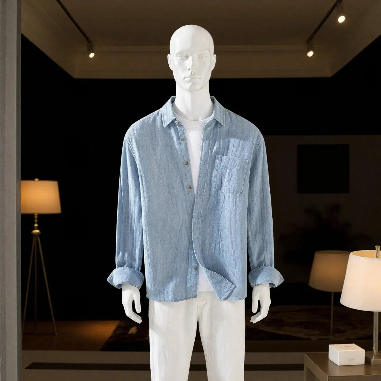 Camisa Richmond 100% de lino manga larga GOAT London