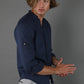 Camisa de lino Manga Larga cuello en  V GOAT London