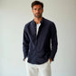 Camisa de lino Manga Larga cuello mao GOAT London