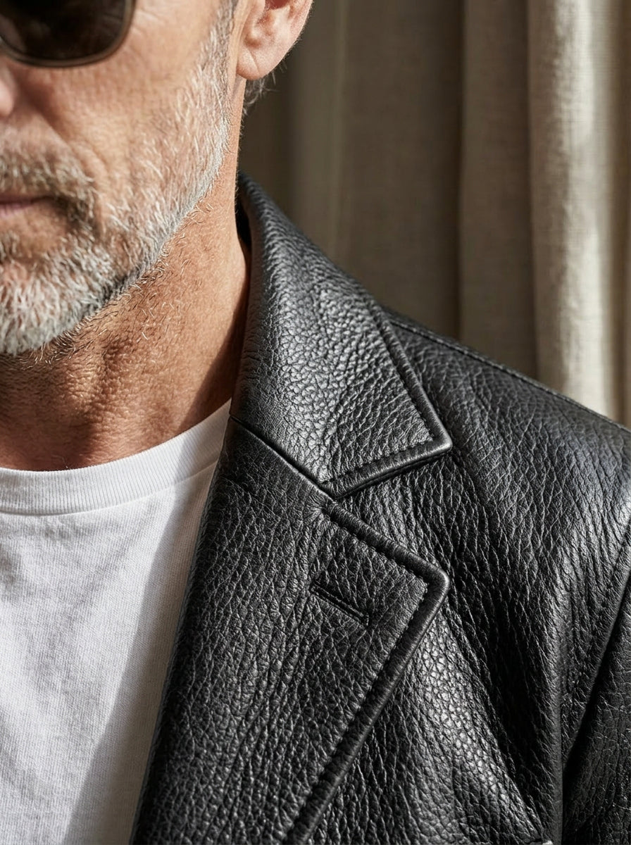 Chaqueta de Cuero 20 Negro