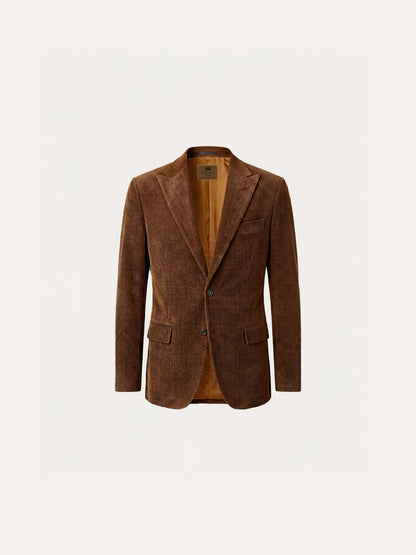 Blazer De Pana Marrón Oscuro