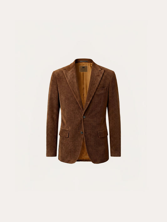 Blazer De Pana Marrón Oscuro
