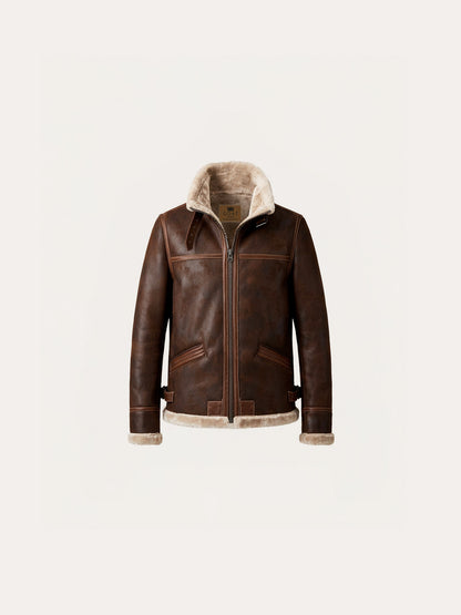 Chaqueta de cuero de chancho
