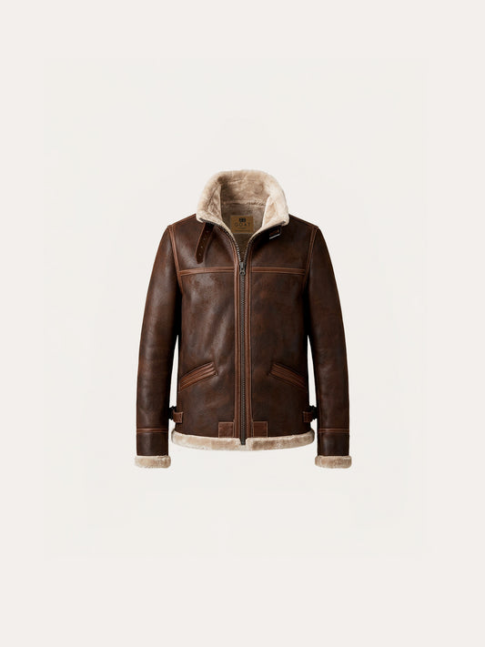 Chaqueta de cuero de chancho