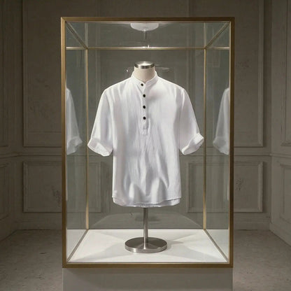 Camisa de Seda manga corta hasta 10XL GOAT London