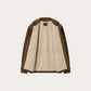 Chaqueta con corderito a cuadros Dark brown