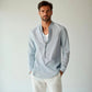 Camisa de lino Manga Larga cuello mao GOAT London