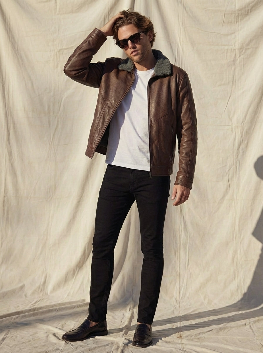 Chaqueta de Cuero