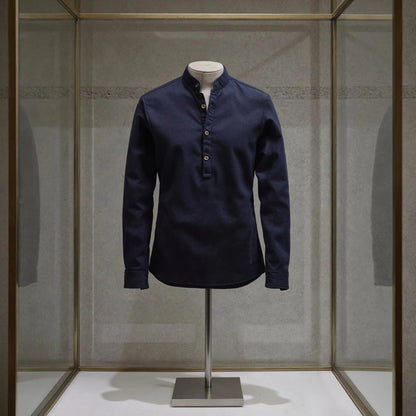 Camisa de lino Manga Larga cuello mao GOAT London