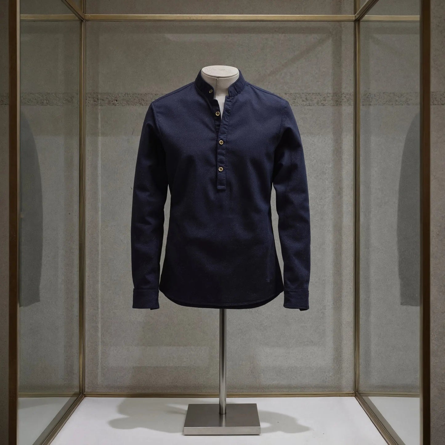 Camisa de lino Manga Larga cuello mao GOAT London