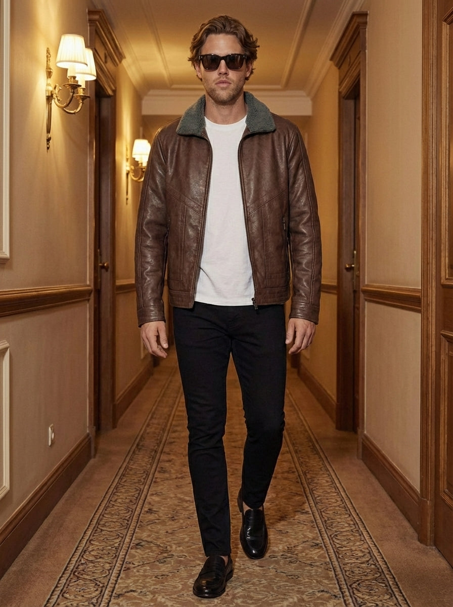 Chaqueta de Cuero