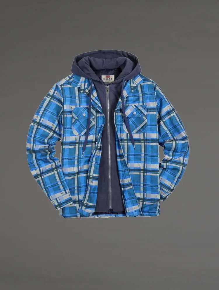 Campera Liviana a cuadros Con Capucha GOAT London