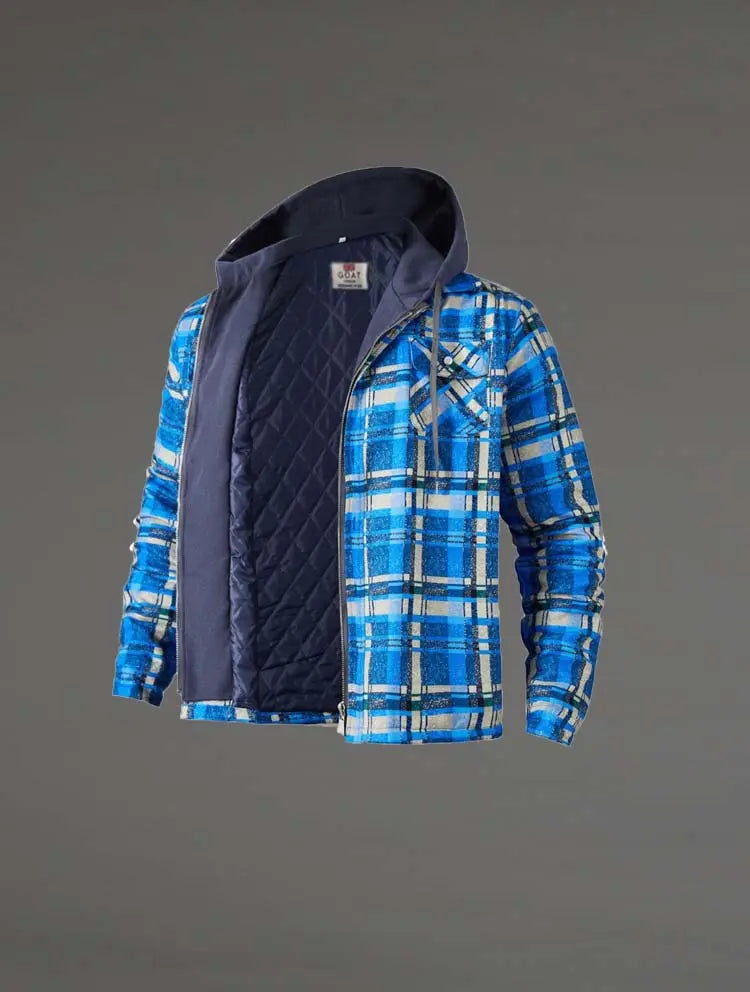 Campera Liviana a cuadros Con Capucha GOAT London
