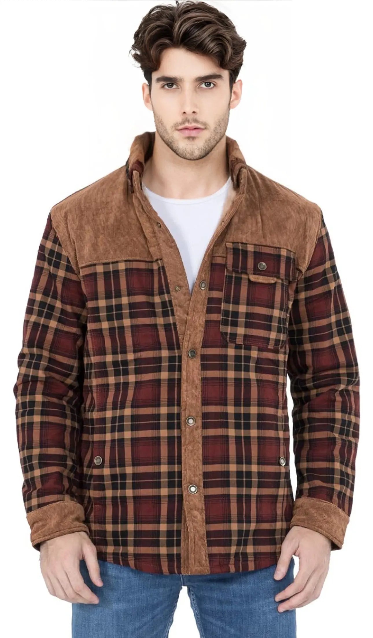 Chaqueta con Corderito a Cuadros GOAT London