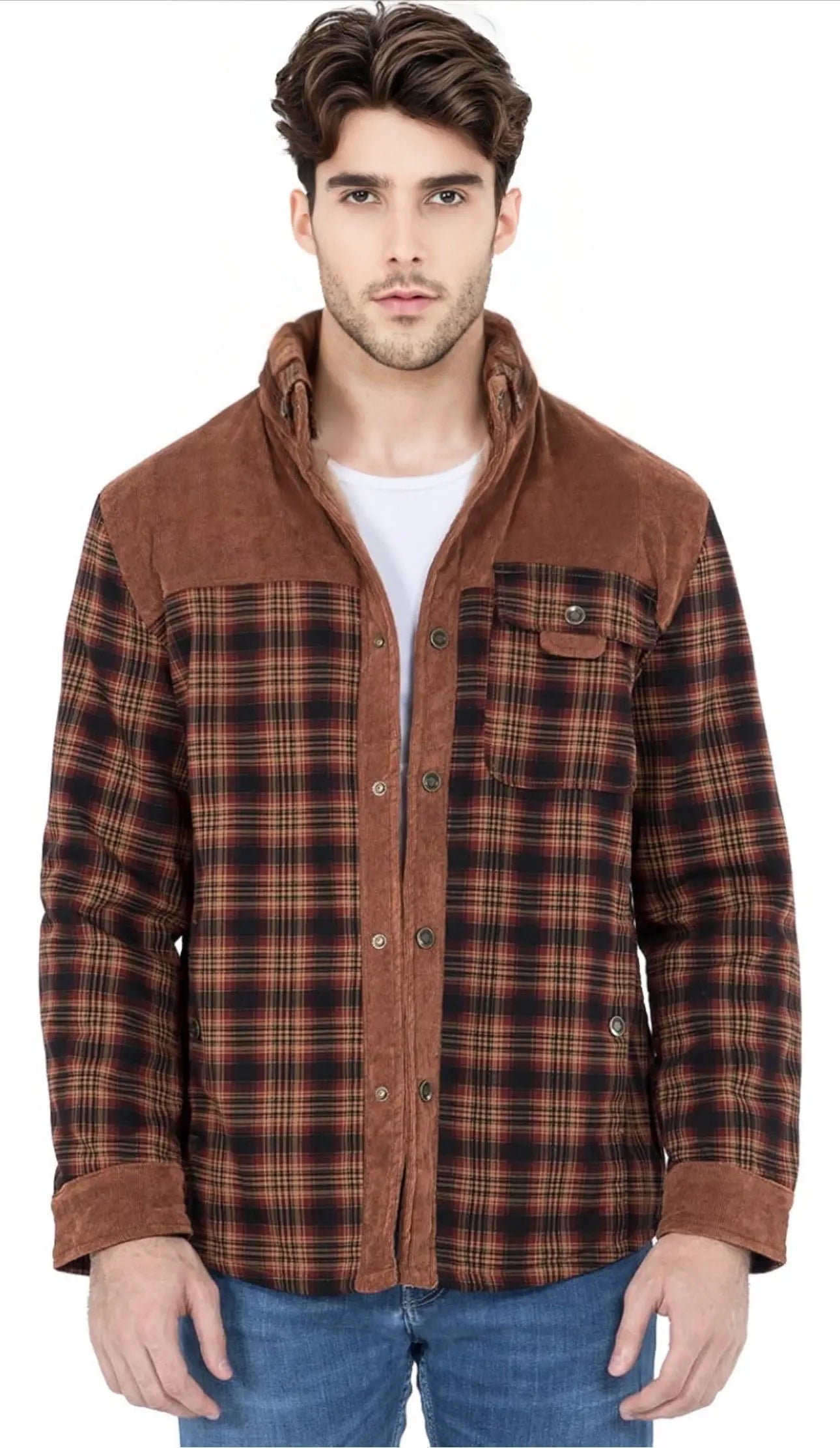 Chaqueta con Corderito a Cuadros GOAT London