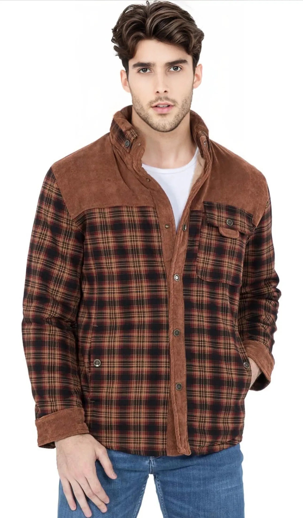 Chaqueta con Corderito a Cuadros GOAT London