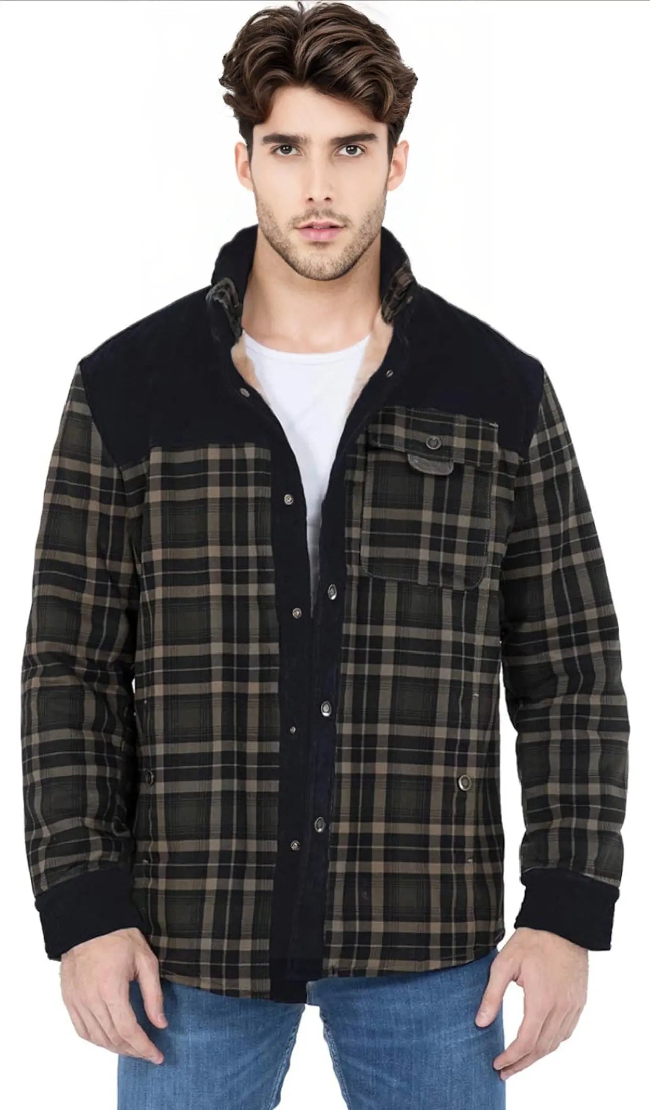 Chaqueta con Corderito a Cuadros GOAT London
