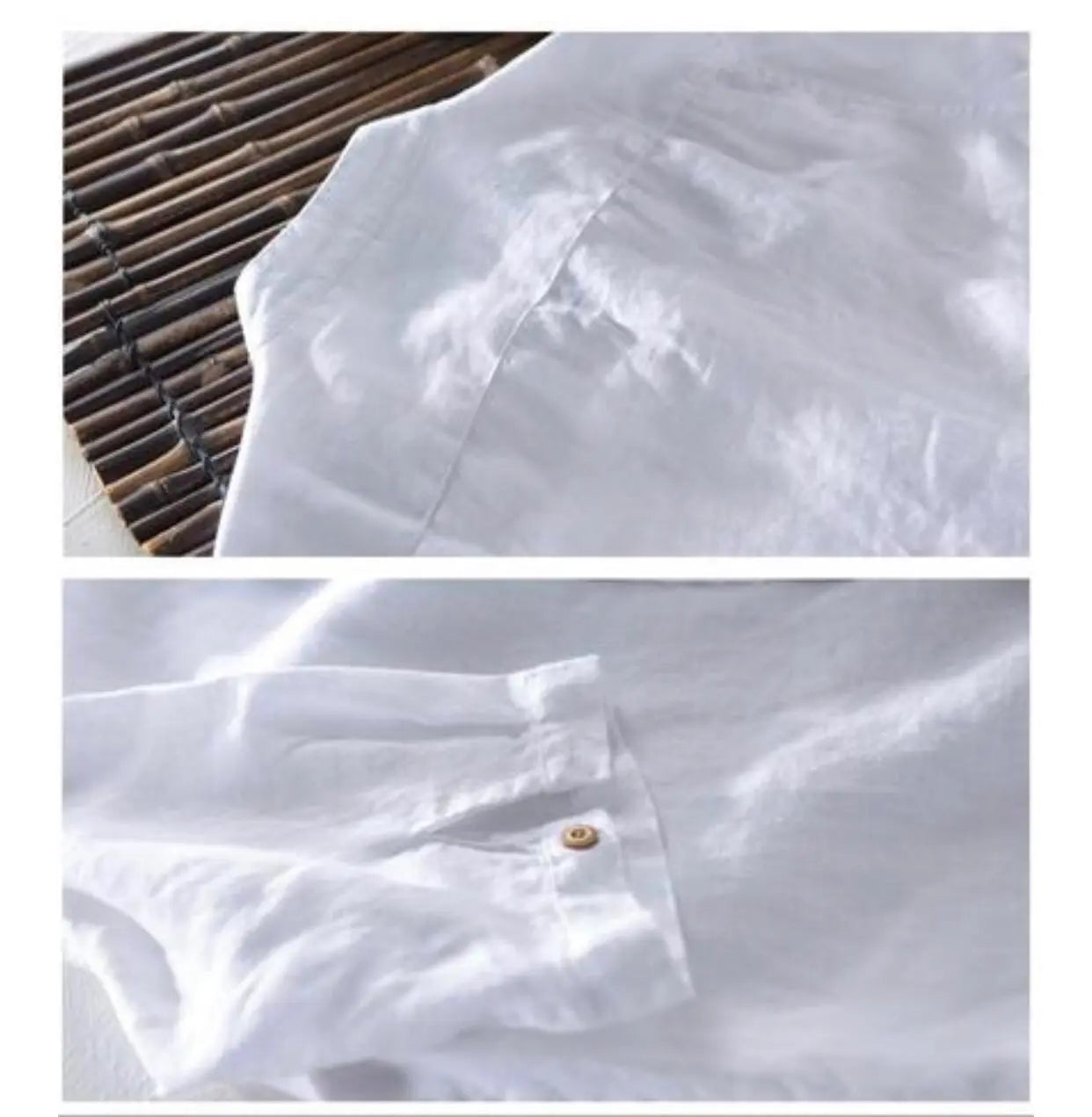 Camisa de lino Manga Larga cuello en  V GOAT London