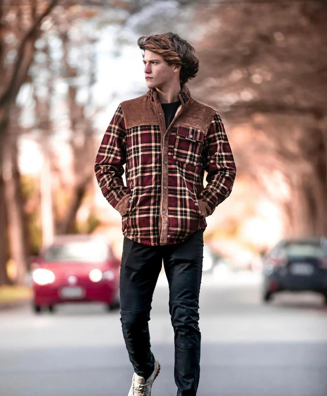 Chaqueta con Corderito a Cuadros GOAT London