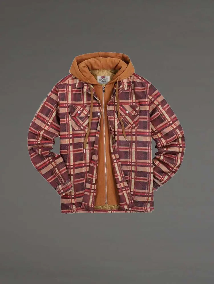 Campera Liviana a cuadros Con Capucha GOAT London