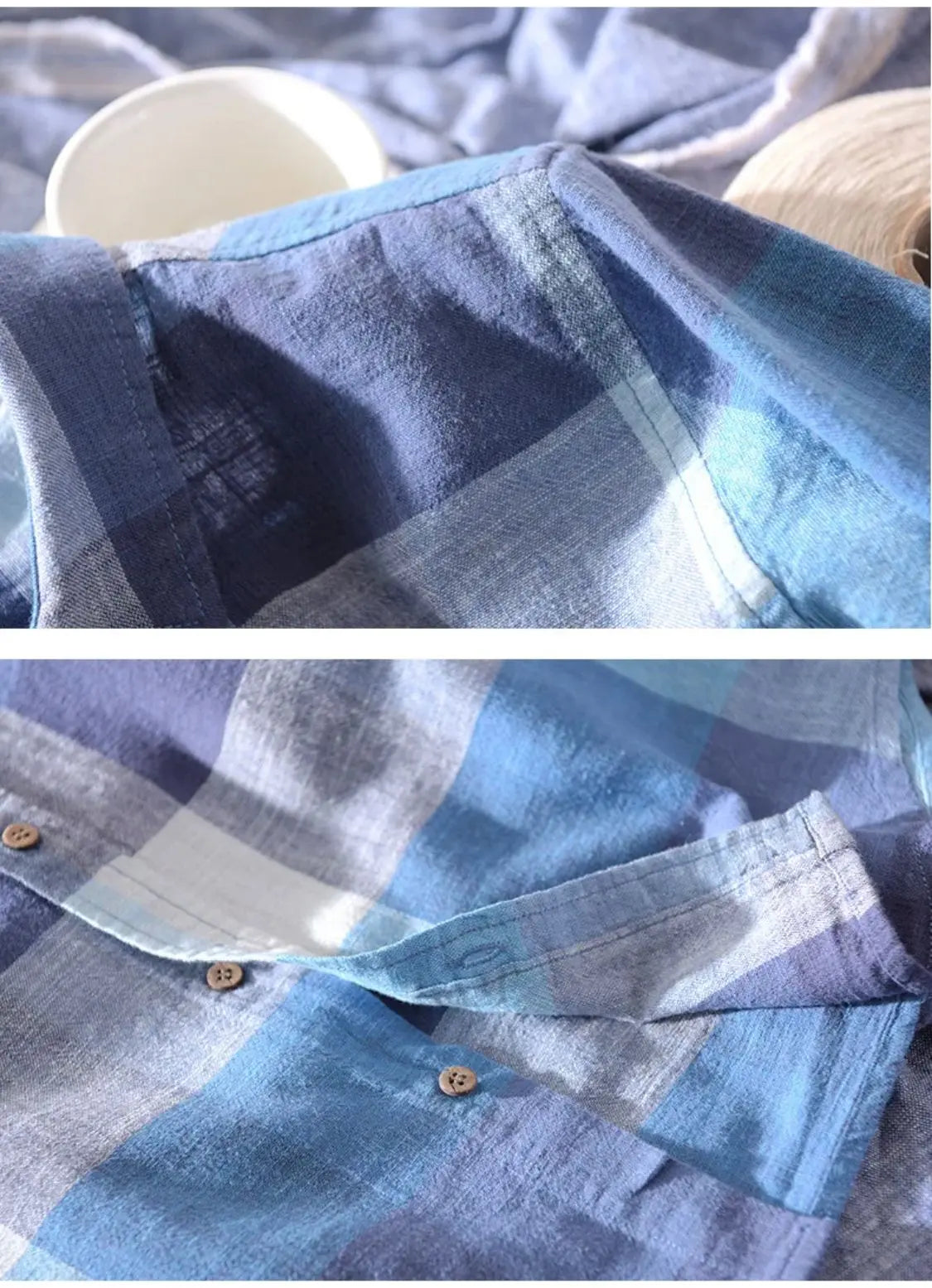Camisa 100% Lino a Cuadros GOAT London