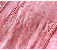 Thumbnail for Camisa de lino Manga Larga Rosada GOAT London