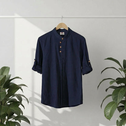 Camisa de lino Manga Larga