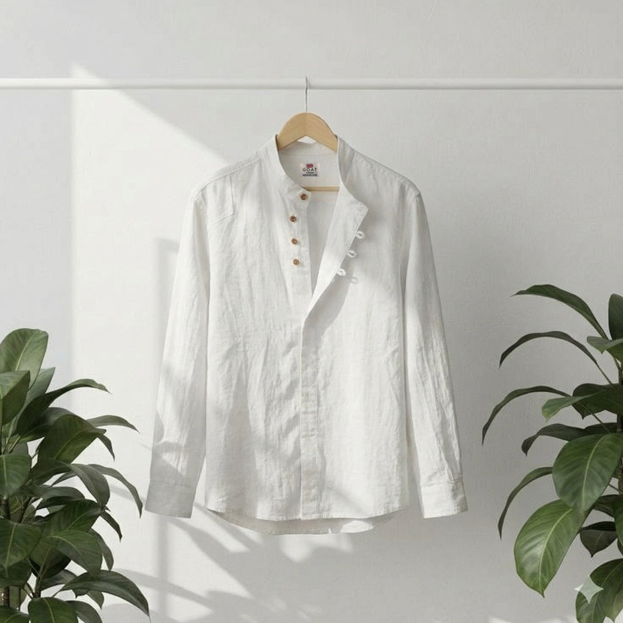 Camisa de lino Manga Larga