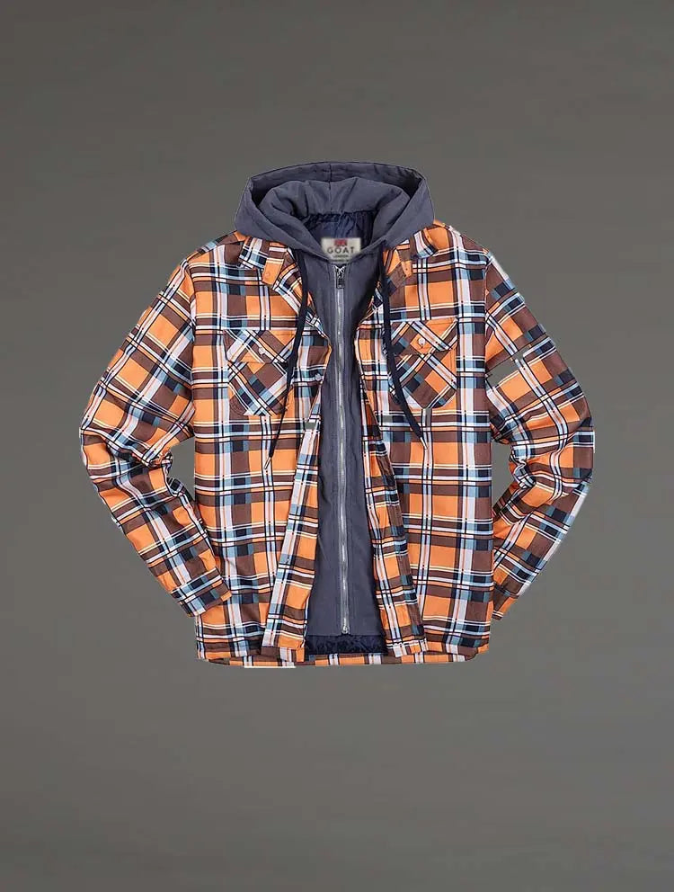 Campera Liviana a cuadros Con Capucha GOAT London