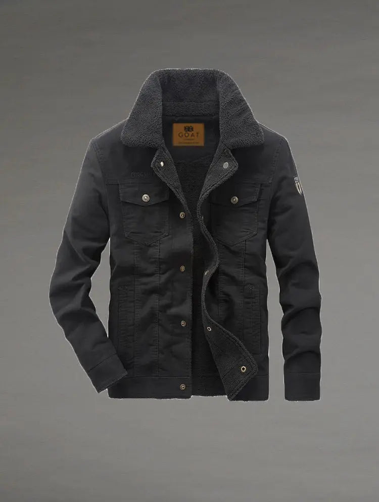 Chaqueta con forro de Sherpa Verde GOAT London
