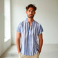 Camisa de lino Manga corta a rayas GOAT London