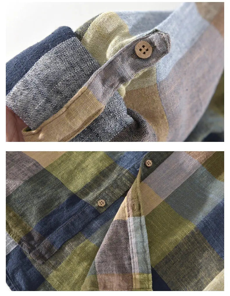 Camisa 100% Lino a Cuadros GOAT London
